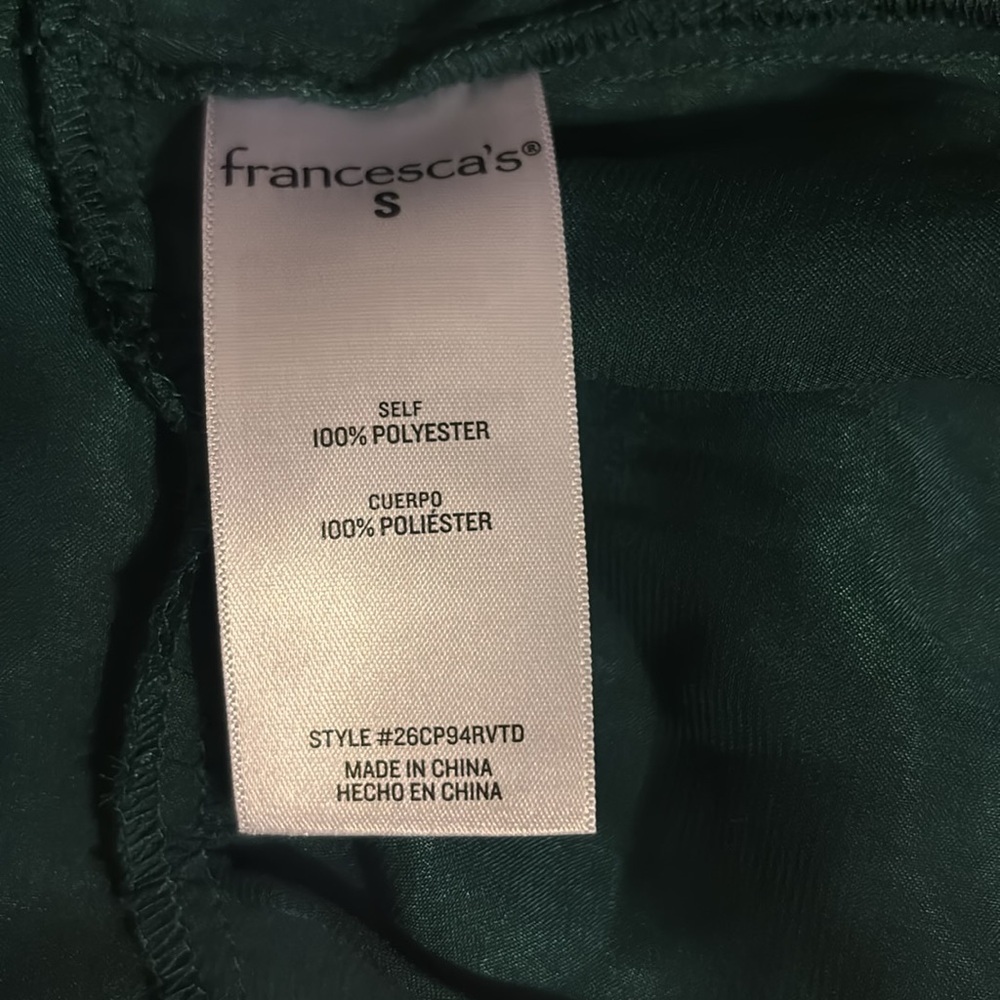 Francesca's Emerson Satin Wrap Dress - Size Small NWT - Picture 6 of 6